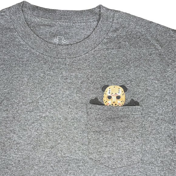 Grizzly Griptape Graphic T-Shirt Jason Pocket Tee Short Sleeve - Picture 3 of 7